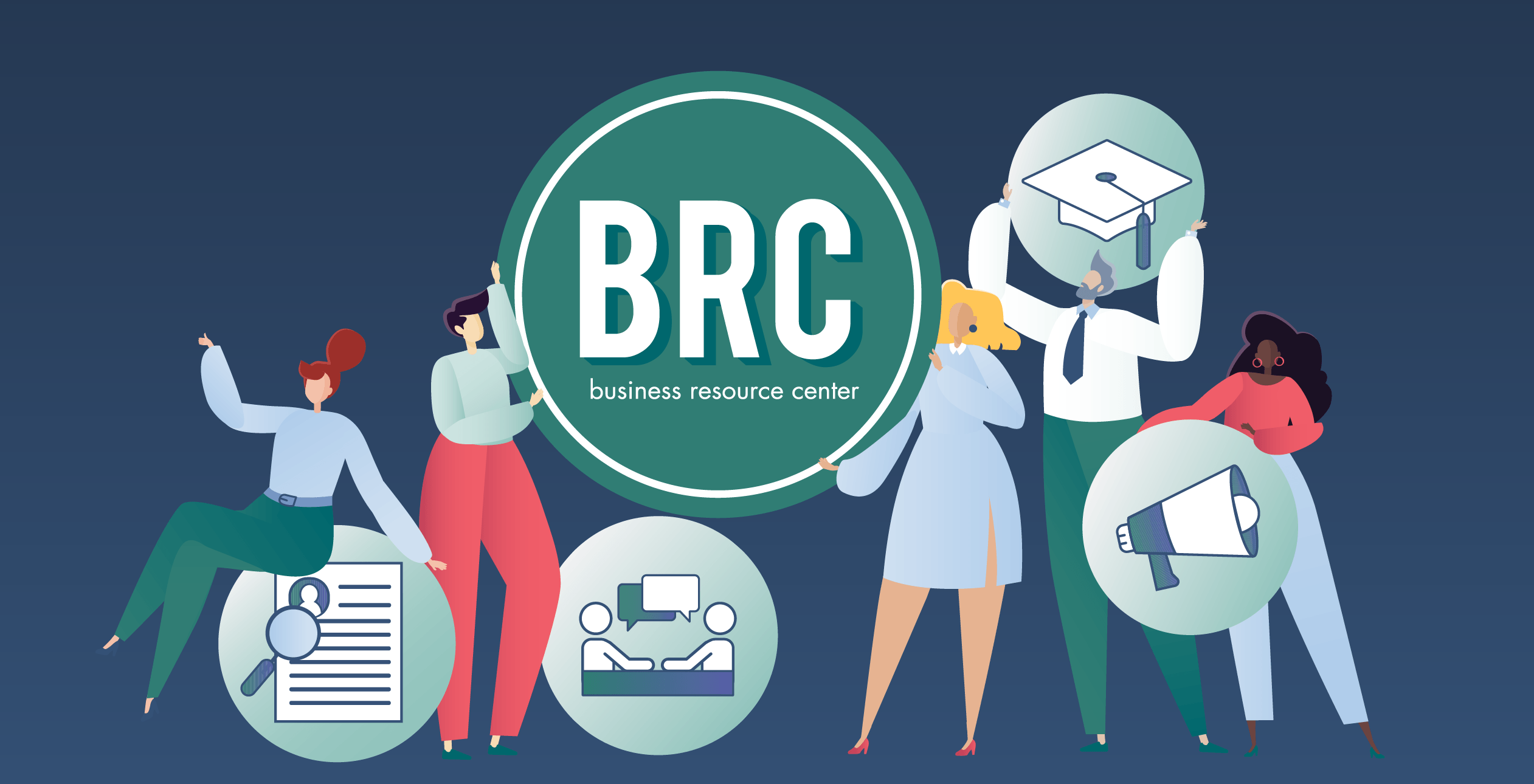 BRC logo and characters